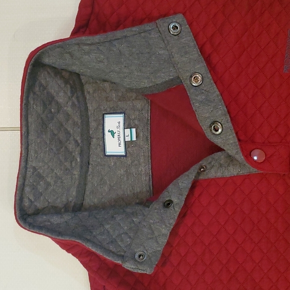 NWOT PROPERLY TIED wine pullover Large - Picture 3 of 5